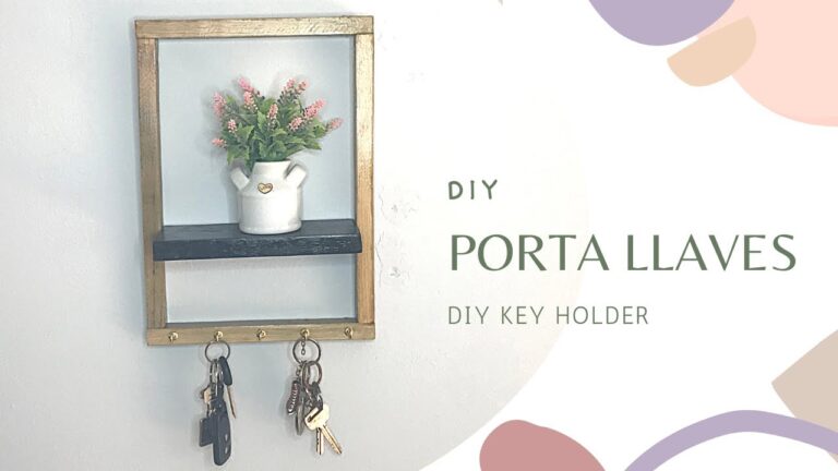 Descubre cómo hacer un práctico porta llaves para la pared