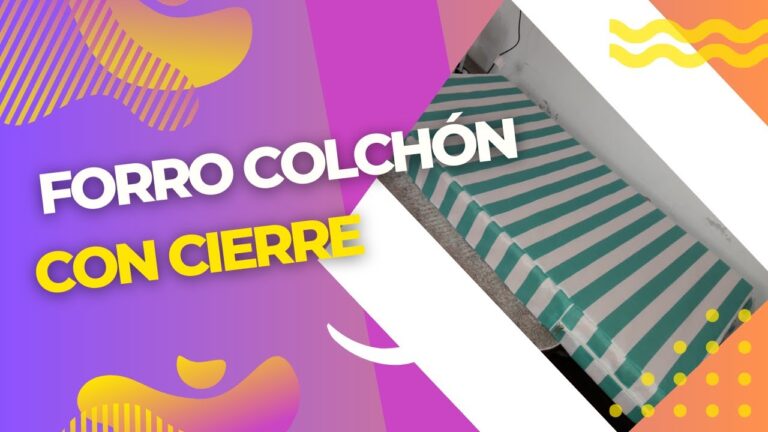 Aprende cómo hacer una funda de colchón con cremallera en simples pasos