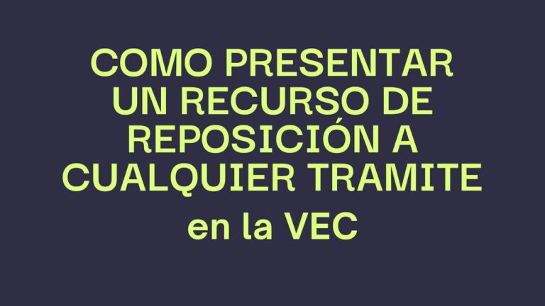 Aprende cómo hacer un recurso de reposición de forma sencilla en solo minutos