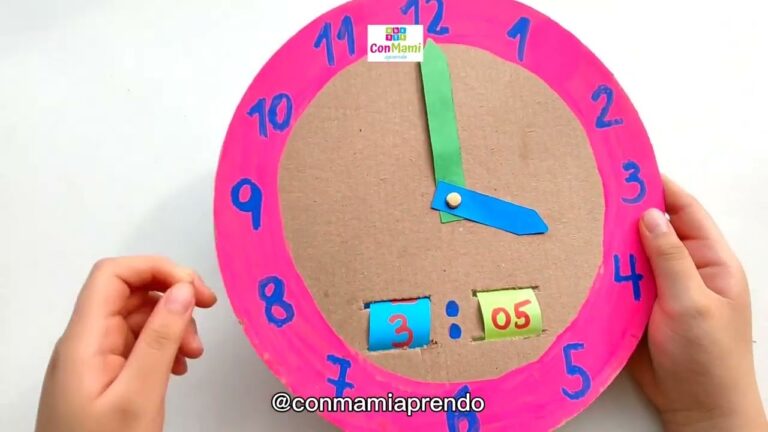 Descubre cómo hacer un reloj analógico para niños en 3 sencillos pasos