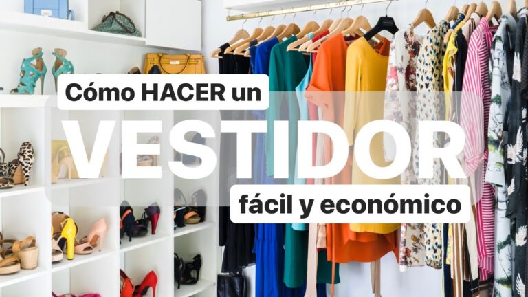 Transforma tu habitación en un vestidor económico