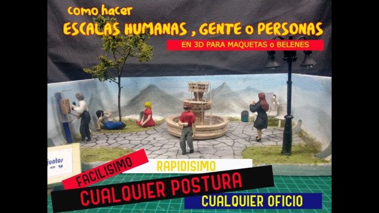 Domina la t&eacute;cnica de hacer personas de cart&oacute;n para maquetas en simples pasos