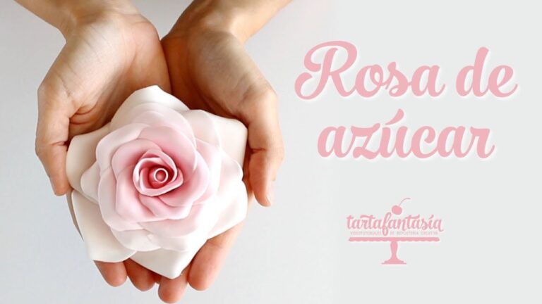 Aprende f&aacute;cilmente a hacer flores de az&uacute;car para tus tartas