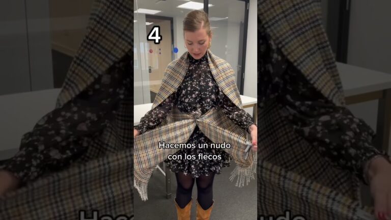 Descubre cómo transformar un fular en una elegante chaqueta