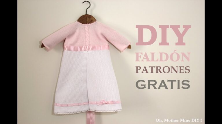 Fácil, económico y adorable: cómo hacer faldones de bebé con patrones