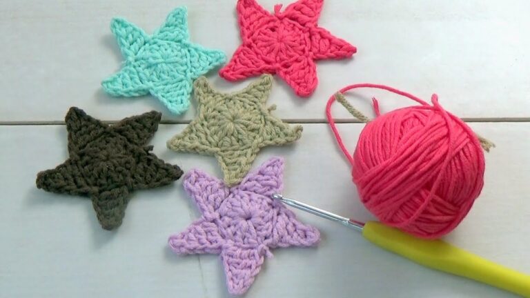 Aprende a crear estrellas de ganchillo de manera sencilla