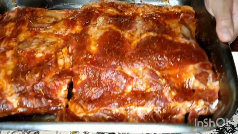 Delicioso arte culinario: Así se prepara la costilla de res al horno