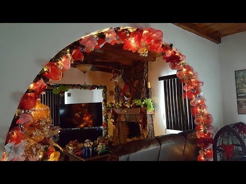 Descubre cómo hacer un arco navideño con malla: ¡una decoración festiva imprescindible!